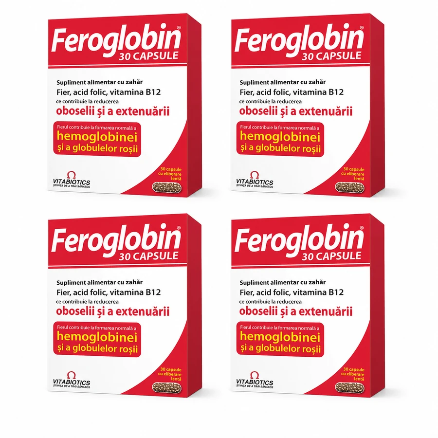 Feroglobin B12, 4x30 capsules, Vitabiotics