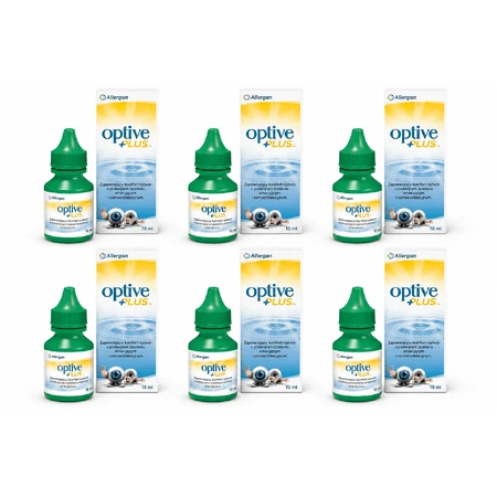 Optive Plus Eye Drops 6x10 ml