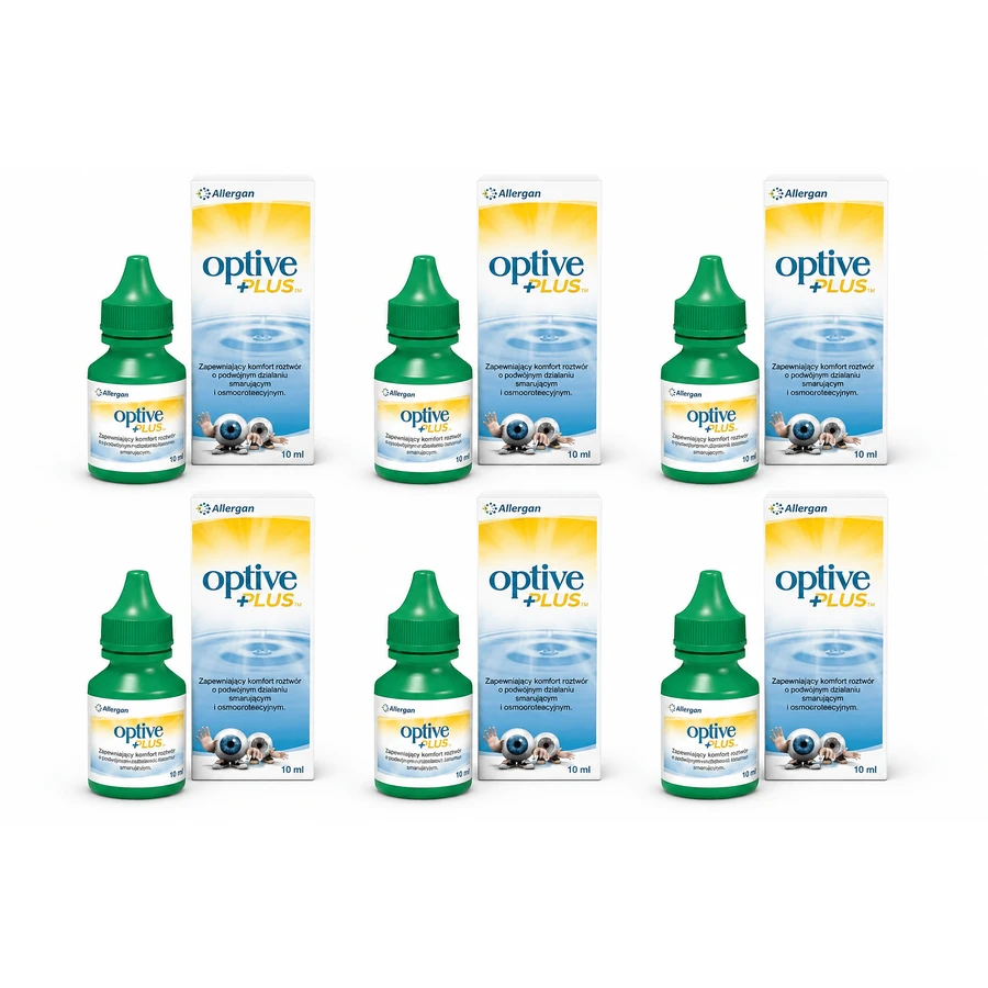 Optive Plus Eye Drops 6x10 ml