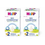 HiPP 2 Bio Combiotik, biologische opvolgmelk, na 6 maanden, 2x550 g