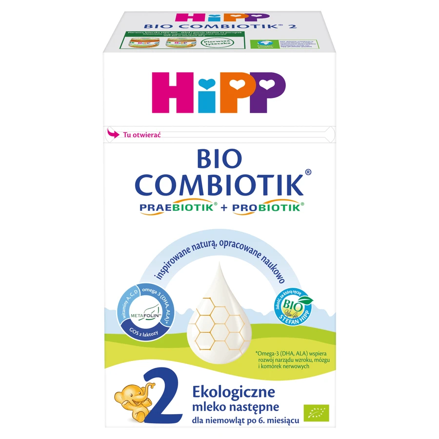 HiPP 2 Bio Combiotik, biologische opvolgmelk, na 6 maanden,4x550 g