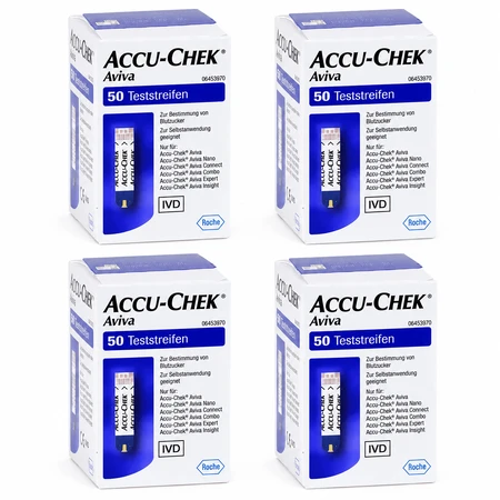 Accu-Chek Aviva Plasma II Test Strips, 4x50 count