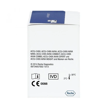 Bandelettes réactives Accu-Chek Aviva Plasma II, 4 boîtes de 50