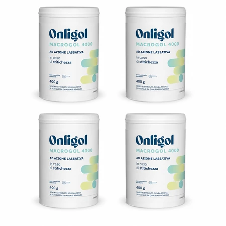 Onligol macrogol 4000 4x400 g fără zahăr