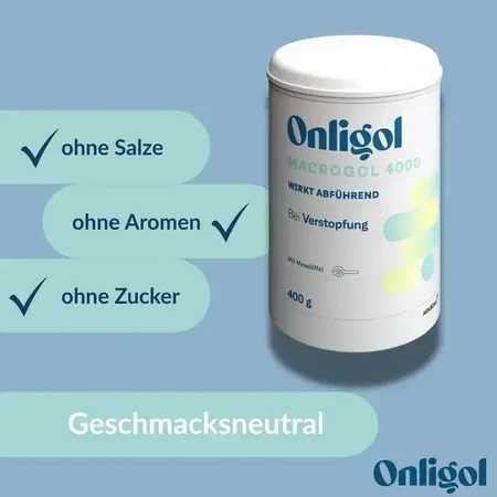 Onligol macrogol 4000 4x400 g fără zahăr