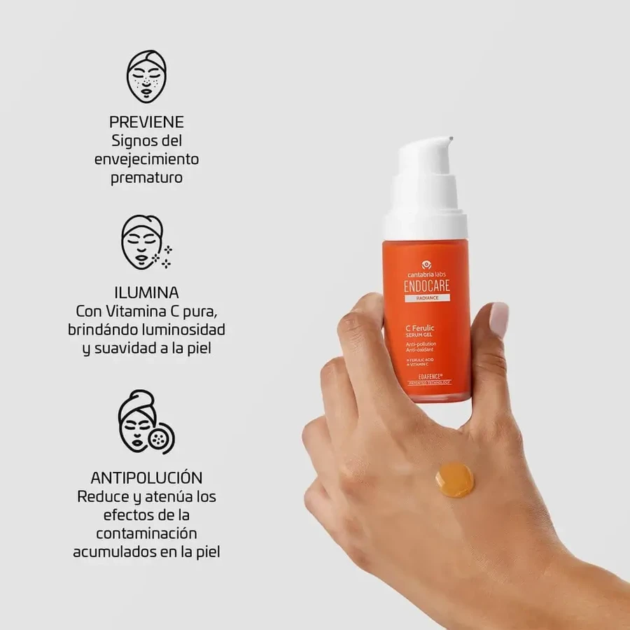 Suero C Ferulic Edafence Endocare Radiance, 2x30 ml