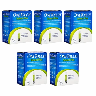 OneTouch Select Plus Blutzucker-Teststreifen, 5 x 50 Streifen, Lifescan