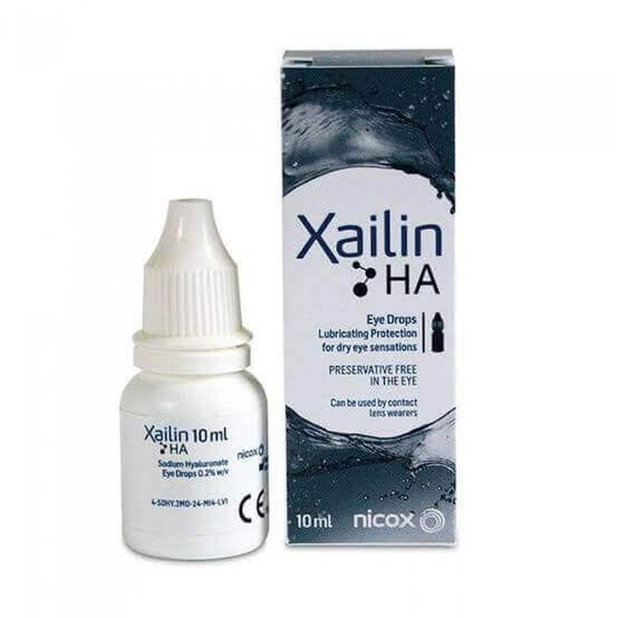 Xailin HA 0,2% Plus Collirio, 4x10 ml, Visufarma