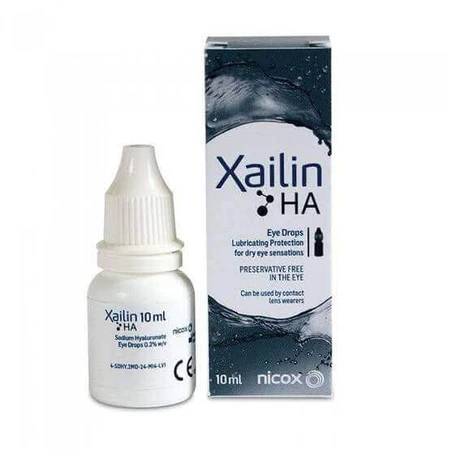 Xailin HA 0,2% Plus collirio, 8 x 10 ml, Visufarma