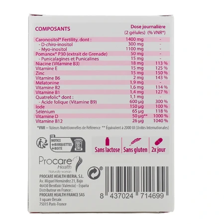 Procare Ovosicare Fertilità 2x60 capsule