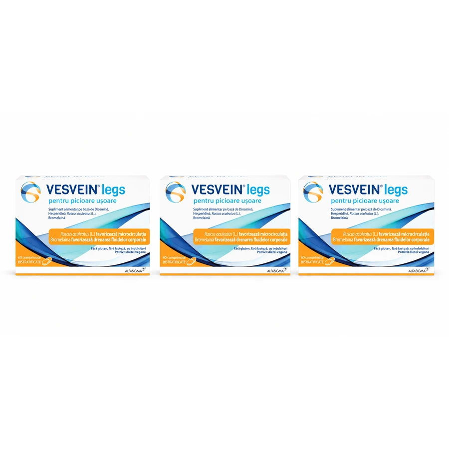 Vesvein Legs, 3x60 tabletek, Alfasigma : ceny i cechy