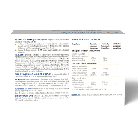 Vesvein Legs, 3x60 tabletek, Alfasigma : ceny i cechy