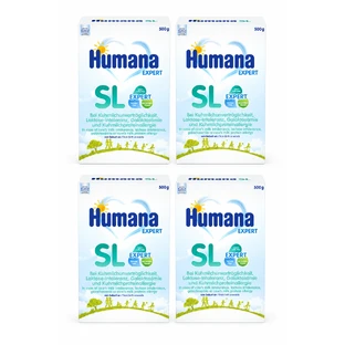 Formule SL Lait pour Nourrissons à base de Soja, +0 mois, 4x500 g, Humana