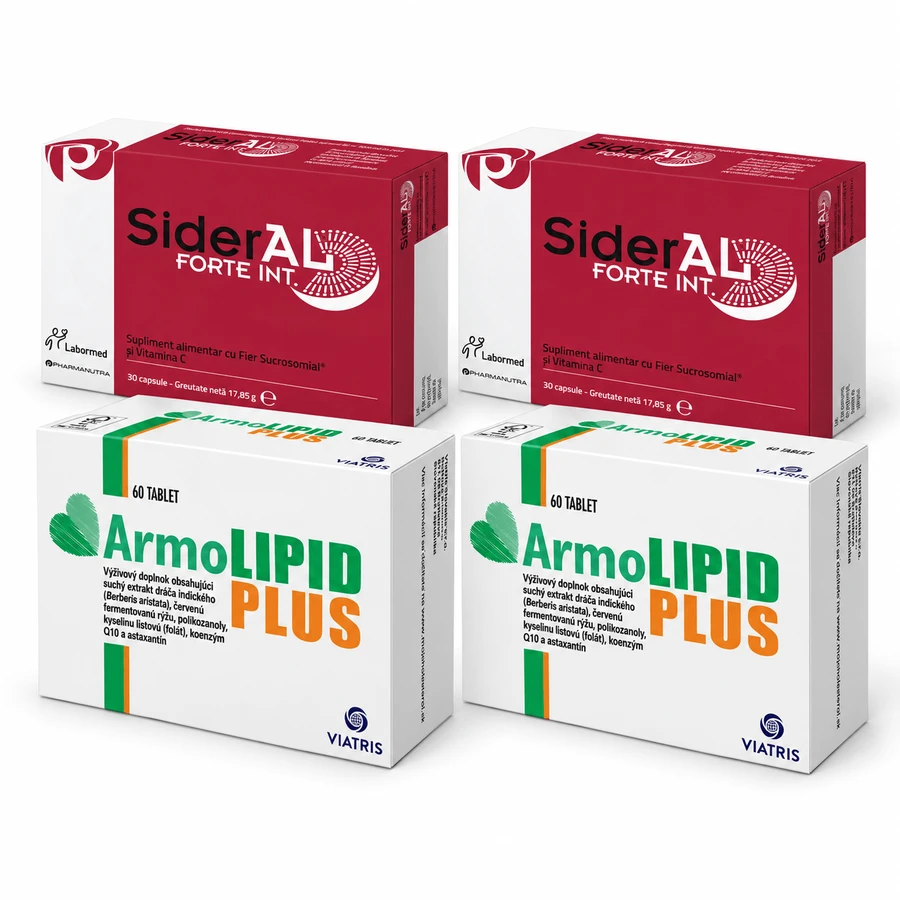 Coffret SiderAL Forte, 60 gélules + ArmoLIPID PLUS, 120 comprimés