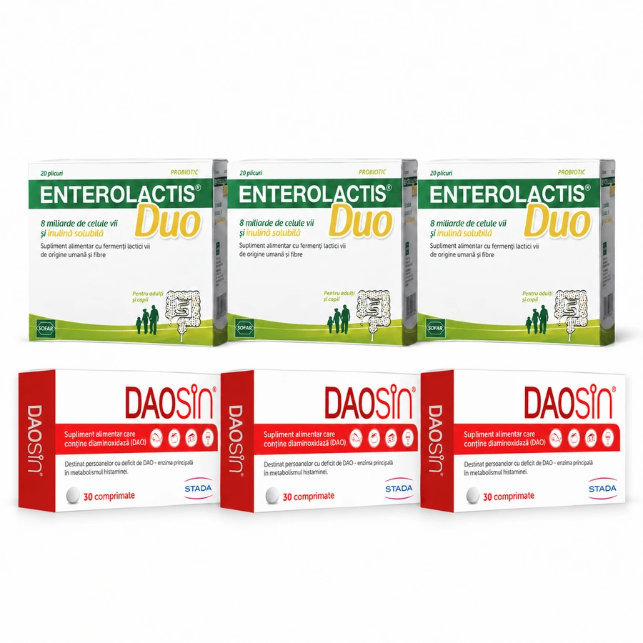 Daosin set, 90 tablets + Enterolactis Duo, 60 sachets