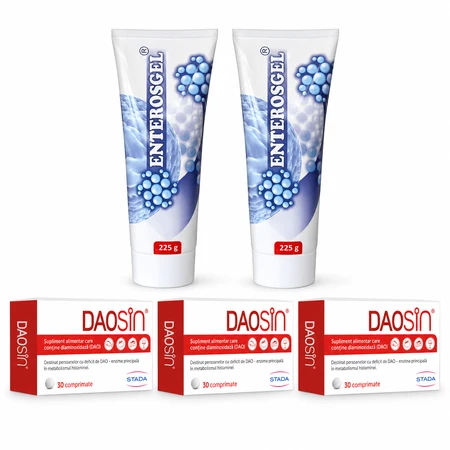 Daosin Set, 90 tablets + Enterosgel, 450 g