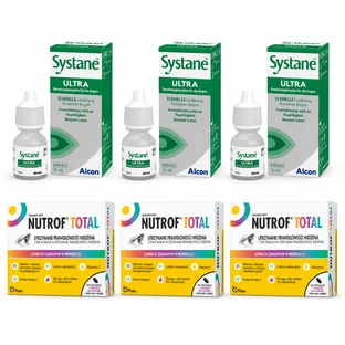 Set Nutrof Total, 180 capsule + Systane Ultra 30 ml