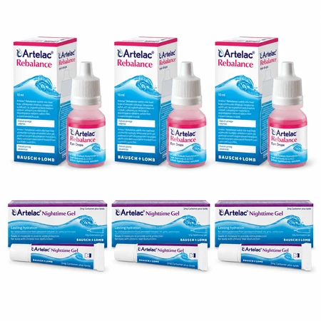 Artelac Nighttime, 30 g + Artelac Rebalance 30 ml, Bausch & Lomb