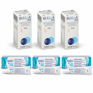 Xailin Augenschmiergel, 30 g + Blu Gel A, 30 ml