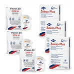 VITAMIN D3 IBSA 2000 IU 90 tablets + Iron Plus 60 capsules, IBSA