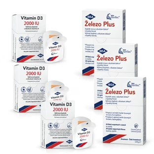 VITAMINA D3 IBSA 2000 UI 90 compresse + Iron Plus 60 capsule, IBSA