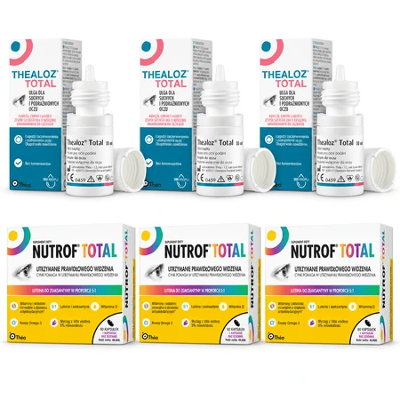Thealoz Total, 30 ml + Nutrof Total, 180 capsule, Thea