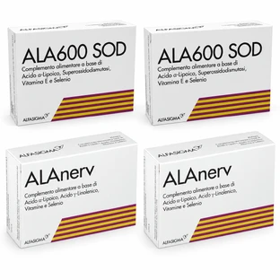 Ala600 SOD, 40 compresse + Alanerv, 40 capsule, Alfasigma