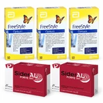 Bandelettes de test Abbott FreeStyle Optium 150 + SiderAL Forte, 60 gélules, Zentiva
