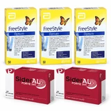 Bandelettes de test Abbott FreeStyle Optium 150 + SiderAL Forte, 60 gélules, Zentiva