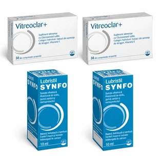 Vitreoclar Plus, 60 tabletek + Lubristil Synfo, 20 ml, Sifi