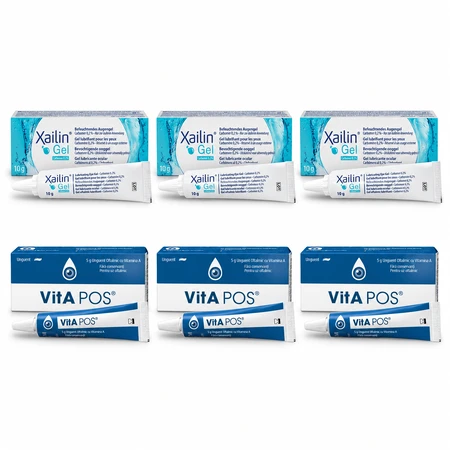 Xailin Eye Lubricant, 30 g + Vita-Pos, 15 g