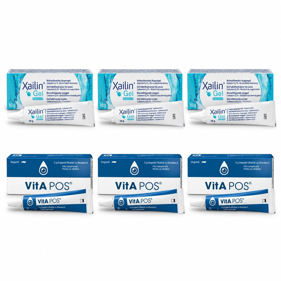 Xailin Eye Lubricant, 30 g + Vita-Pos, 15 g
