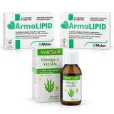 ArmoLipid, 120 comprimate + Norsan Omega-3 Vegan, 100 ml