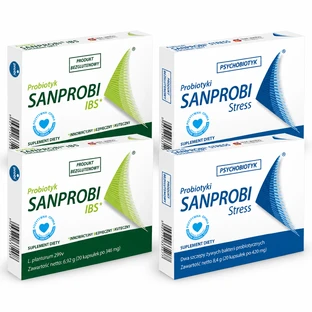 Sanprobi IBS, 40 capsule + Sanprobi Stress, 40 capsule
