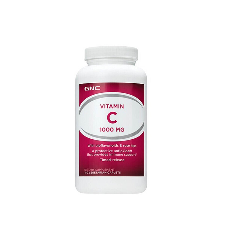Gnc Vitamin C 1000 Mg mit Bioflavonoiden und langer Freigabe, 180 Tb