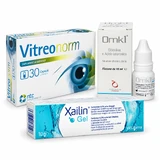Vitreonorm, 30 capsules + OMK1 10 ml + Xailin Lubricating Gel, 10 ml