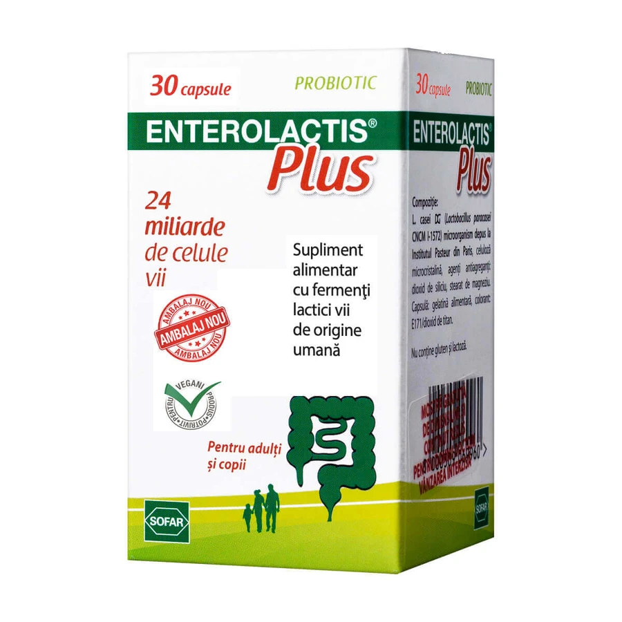 Enterolactis Plus, 90 capsules + Enterolactis Duo, 80 sachets, Sofar