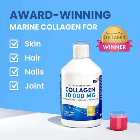 Colagen Marin Hidrolizat 10000mg, 3x500 ml, Swedish Nutra
