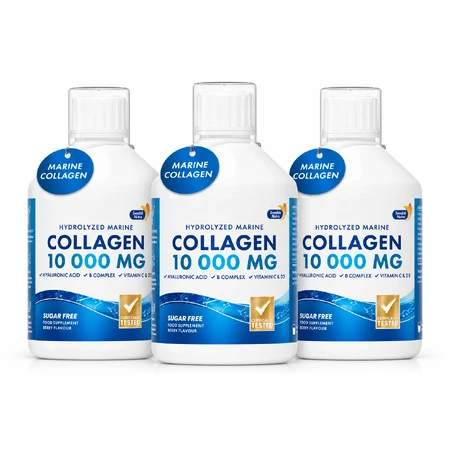 Colagen Marin Hidrolizat 10000mg, 3x500 ml, Swedish Nutra