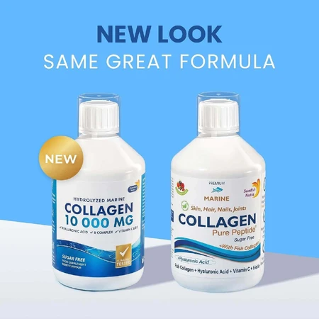 Colagen Marin Hidrolizat 10000mg, 5x500 ml, Swedish Nutra