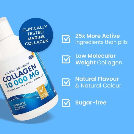 Colagen Marin Hidrolizat 10000mg, 5x500 ml, Swedish Nutra