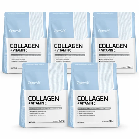 Collagen + Natural Vitamin C, 5x400 g, OstroVit