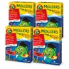 Bonbons gélifiés en forme de poisson aux oméga-3, saveur framboise, 4 paquets de 36 bonbons, Möller’s