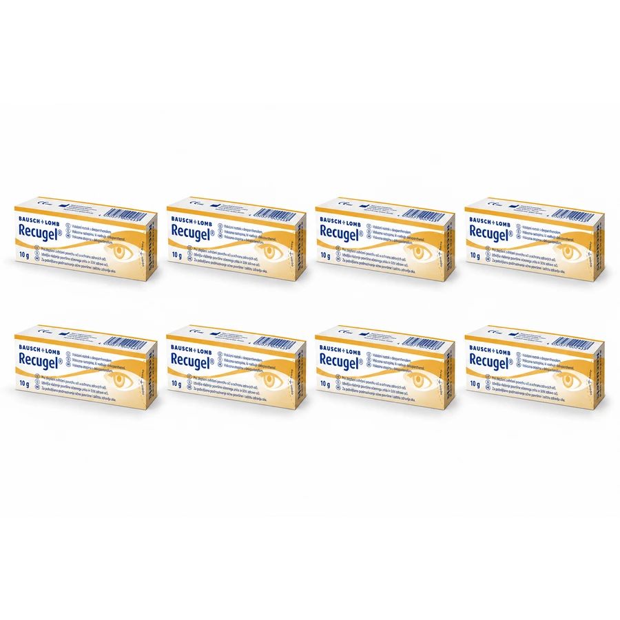 Gel ophtalmique Recugel 8x10 g, Bausch & Lomb