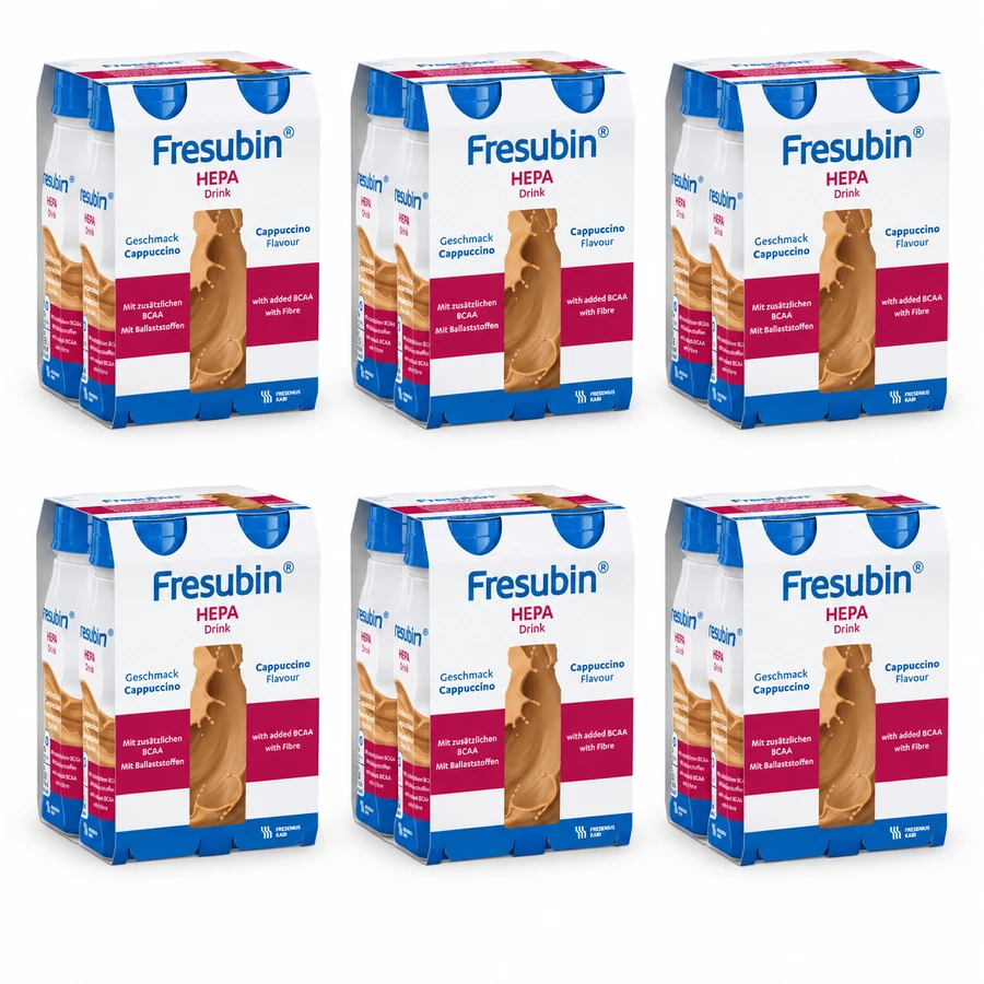 Fresubin Hepa Drink, nutritional preparation, cappuccino flavor, 24x200 ml