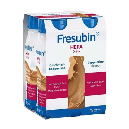 Fresubin Hepa Drink, nutritional preparation, cappuccino flavor, 24x200 ml