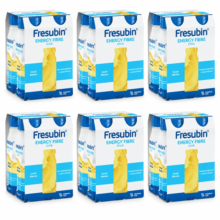 Fresubin Energy Fibre Drink, préparation nutritionnelle, banane, 24x200 ml