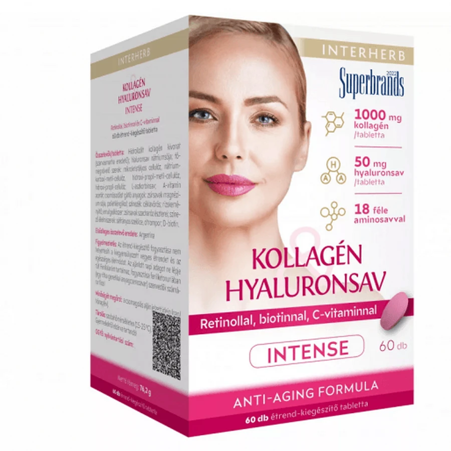 Interherb Collagen & Hyaluronic Acid Intense Tablets – 60 tablets