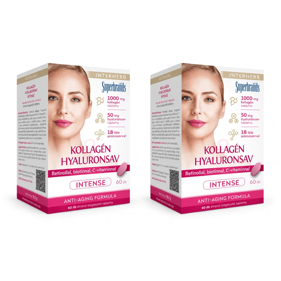 Interherb Collagen & Hyaluronic Acid Intense Tablets – 2 x 60 tablets