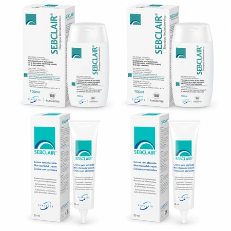 Sebclair Shampoo, 200 ml + Sebclair Skin Cream, 60 ml